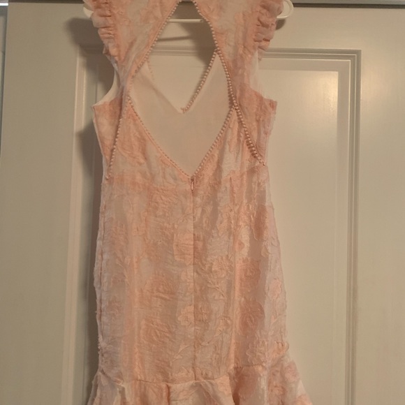 Hello Molly pink ruffle lace dress - Picture 6 of 6